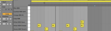 creating drum beats in Ableton Live
