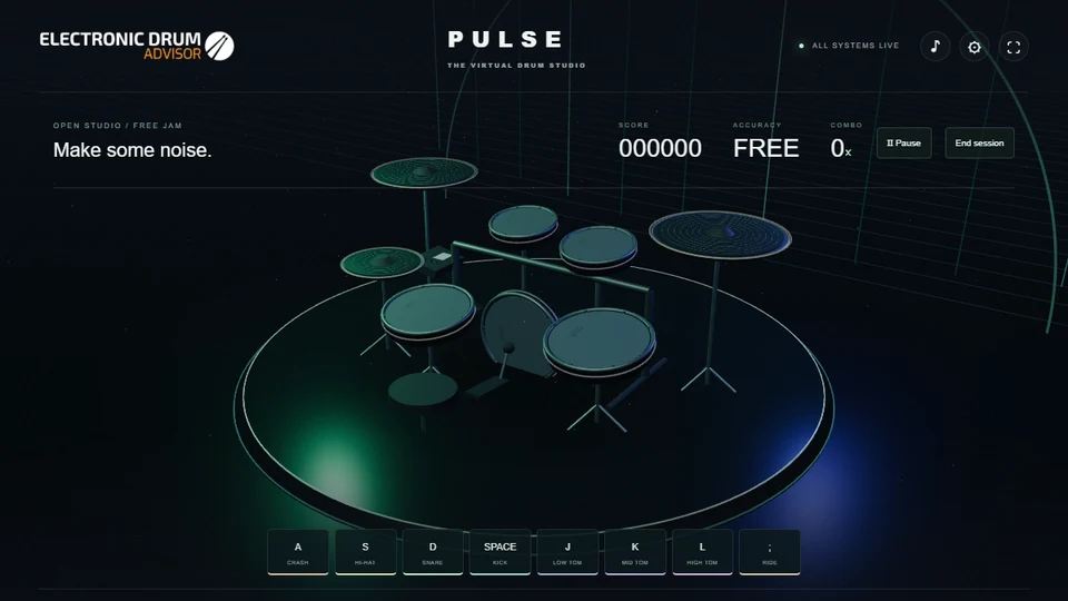 Pulse virtual drum kit